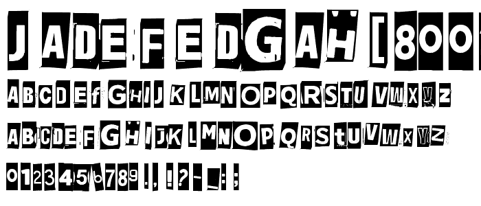 Jadefedgah[8002] font